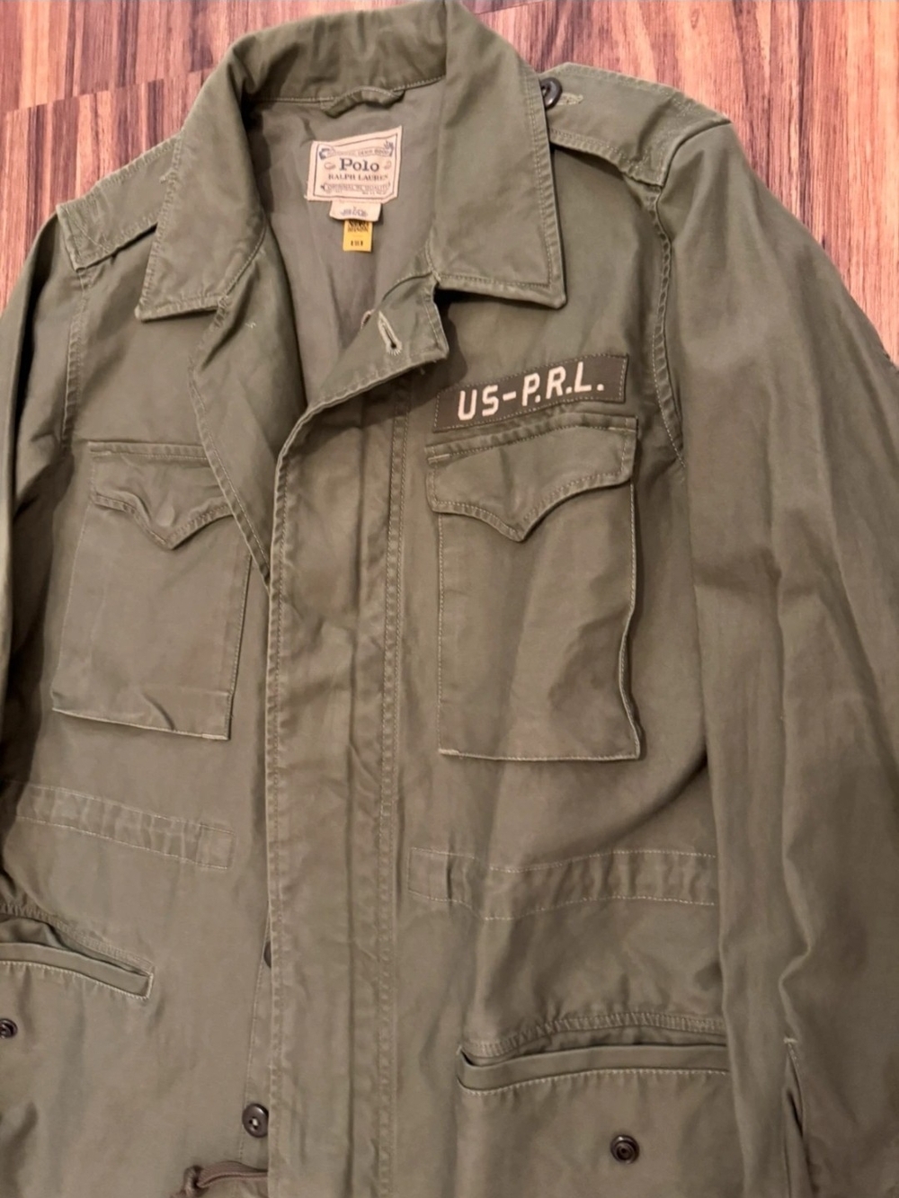 Ralph Lauren Olive Green Military Field Jacket - Picture 2 of 4